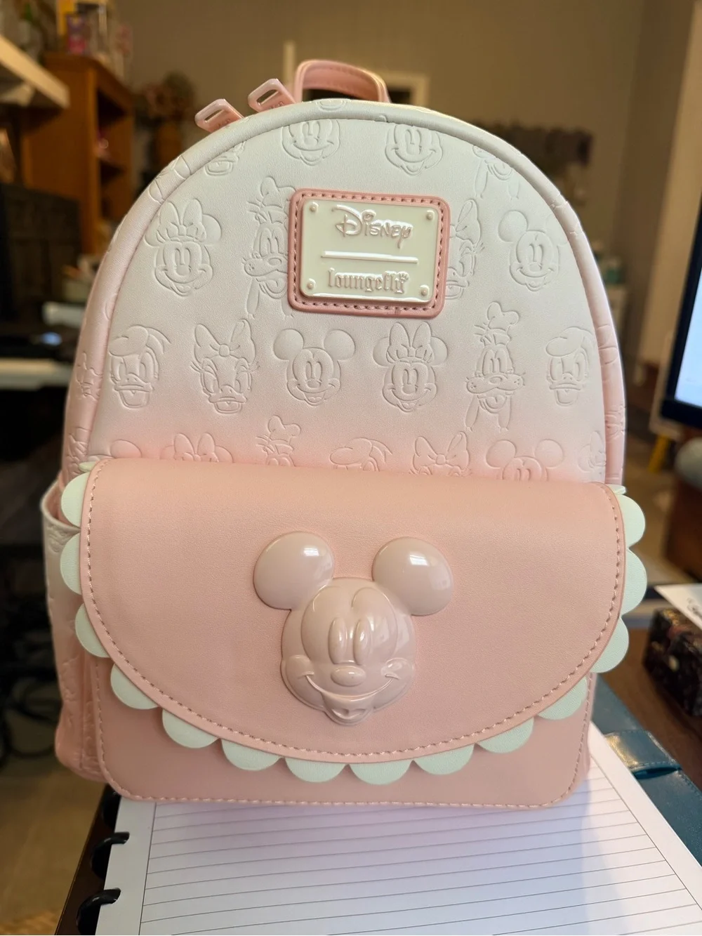 Disney Loungefly Mickey & Friends Pink Mini Backpack NWT